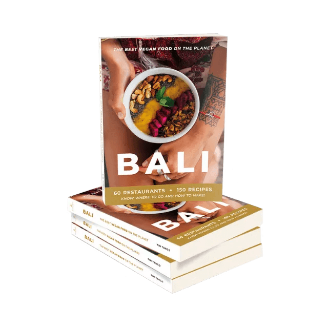 Bali Vegan Book. 60 Restaurants in Bali share 150+ recipes. Bali Vegan guidebook. 