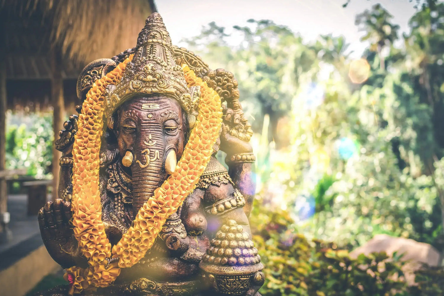 Bali hindu elephant statue, Bali Vegan Guide